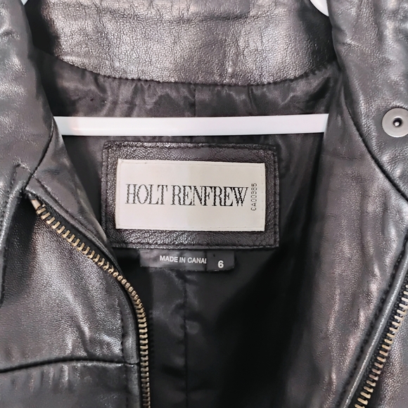 HOLT RENFREW Women's Leather Jacket - Picture 2 of 2